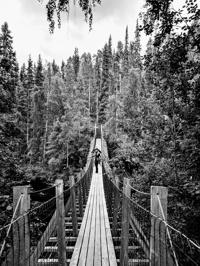 River Crossing, Oulanka, Finland