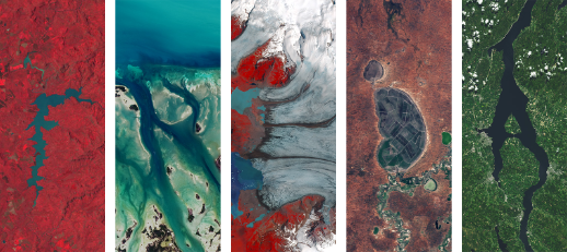 Freda spelled in NASA satellite imagery